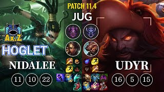 AXIZ Hoglet Nidalee vs Udyr Jungle - KR Patch 11.4