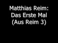 Miniature de la vidéo de la chanson Das Erste Mal