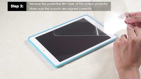 OMOTON T001 Tutorial Video for Tablet Screen Protector with Guide Frame