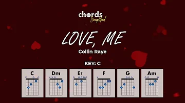 Collin Raye - Love, Me (Lyrics & Guitar Chords Simplified)