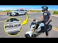 Quarter mile wheelie on a honda grom