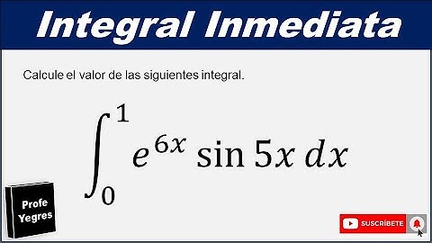 Integral definida. Ejercicio 7. Integración por parte. Integral trigonométrica. Integral exponencial