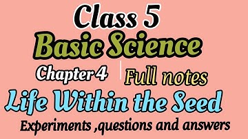 Scert Class 5/Basic Science chapter 4/Life within the seed English medium/Malayalam/Kerala syllabus