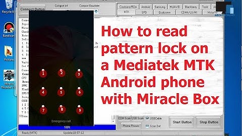 How to read a Pattern lock on a Mediatek (MTK) Android phone with Miracle Box