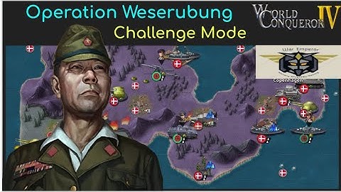 WC4 World Conqueror 4 Operation Weserubung CHALLENGE, WWII Europe Axis #2