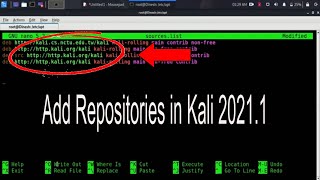 How to add Repositories in Kali 2020.2