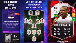 Roberto Carlos Hybrid Sbc Solution (easiest way possible) || Roberto Carlos Objectives || Madfut 21