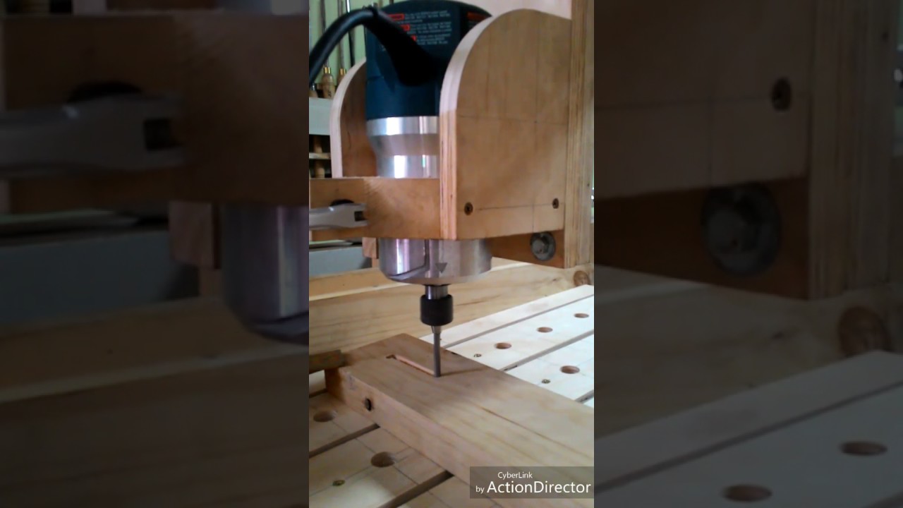 Arduino cnc router spindle Bosch 1617 - YouTube