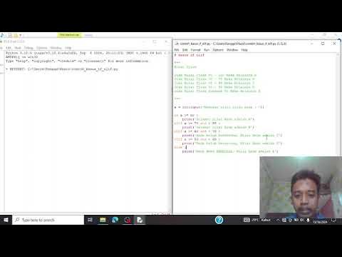 Dasar Bahasa Pemrograman Python, Contoh Kasus IF ELIF - YouTube