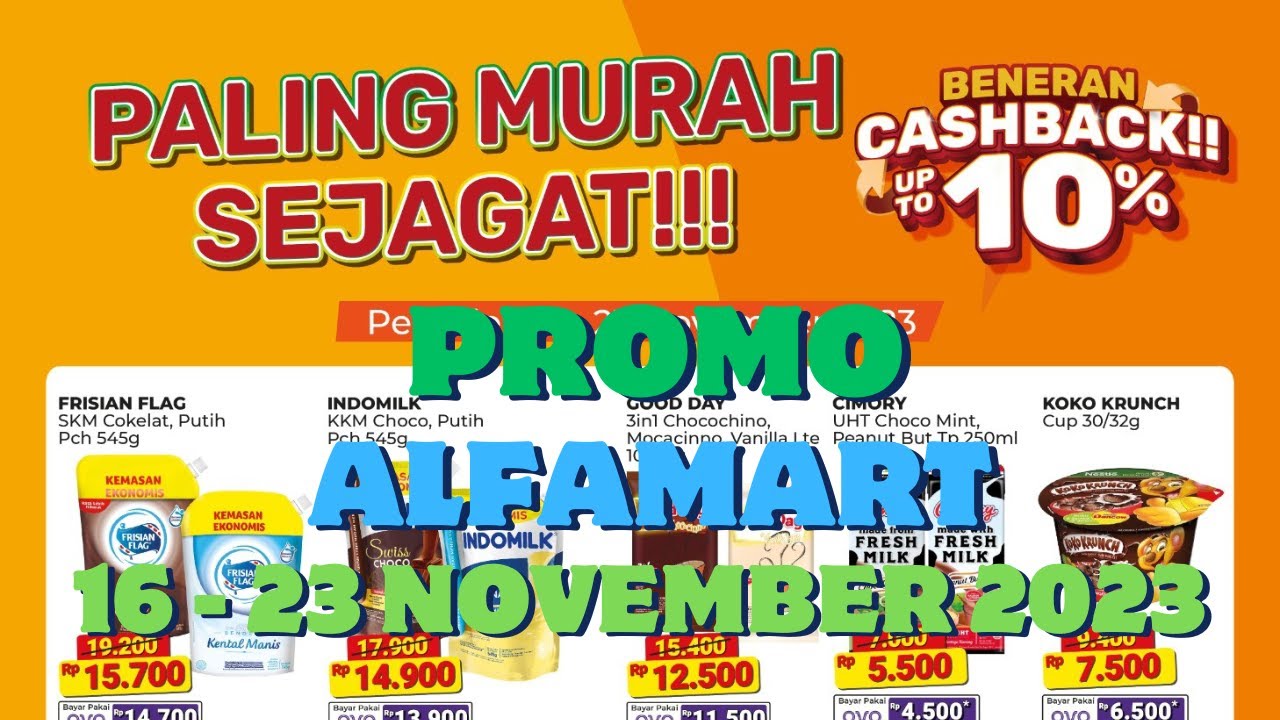 Promo Alfamart Paling Murah Sejagat 16 - - 23 November 2023 - Promo Alfamart Mingguan