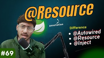Spring Framework Tutorial: Resource annotation | Autowired, Resource, Inject