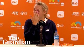 'It's heartbreaking': emotional Wozniacki expresses support for grieving Sabalenka by Guardian Sport 295,171 views 8 days ago 49 seconds