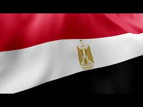 4K Egypt Flag علم مصر National Flag Of Egypt Egyptian Country Flag 4K Free Video Background