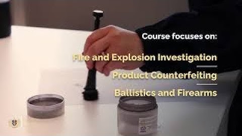 BSc (Hons) in Forensic Sciences and Criminal Investigation