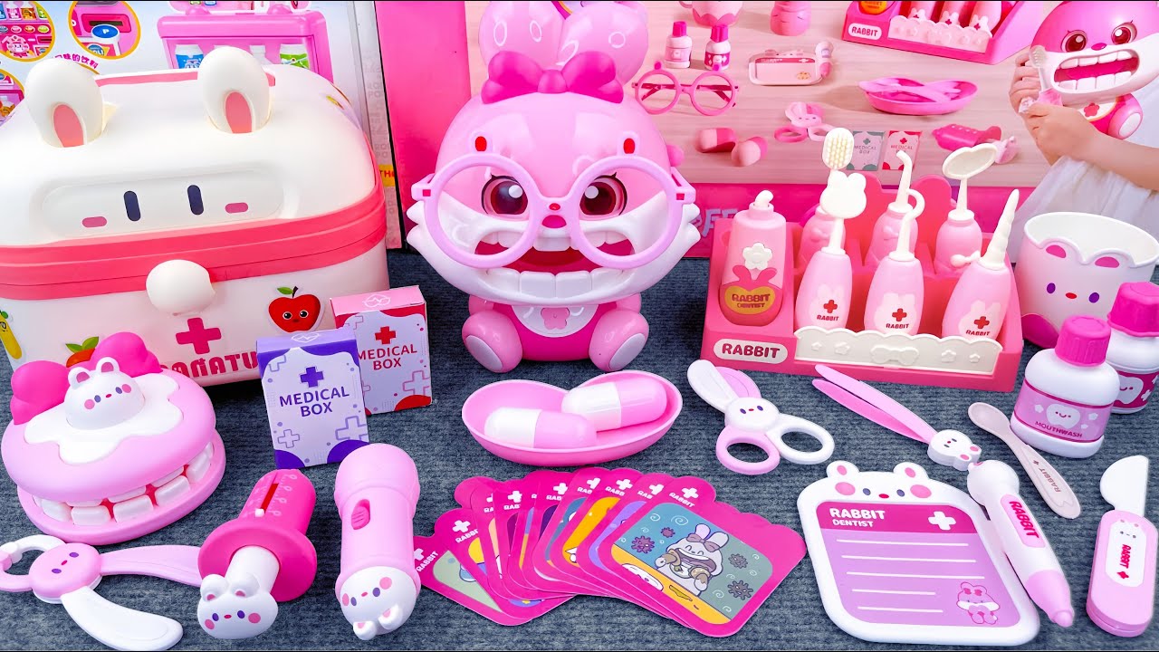 Satisfying with Unboxing RABBIT Doctor Set, Pinkfong First Aid Toys ...