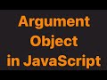 Argument Object in JavaScript | Day 23