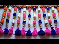 DlY-Door Toran  Hanging Decoration Idea //Easy woolen toran / Diy woolen toran /Door hanging craft