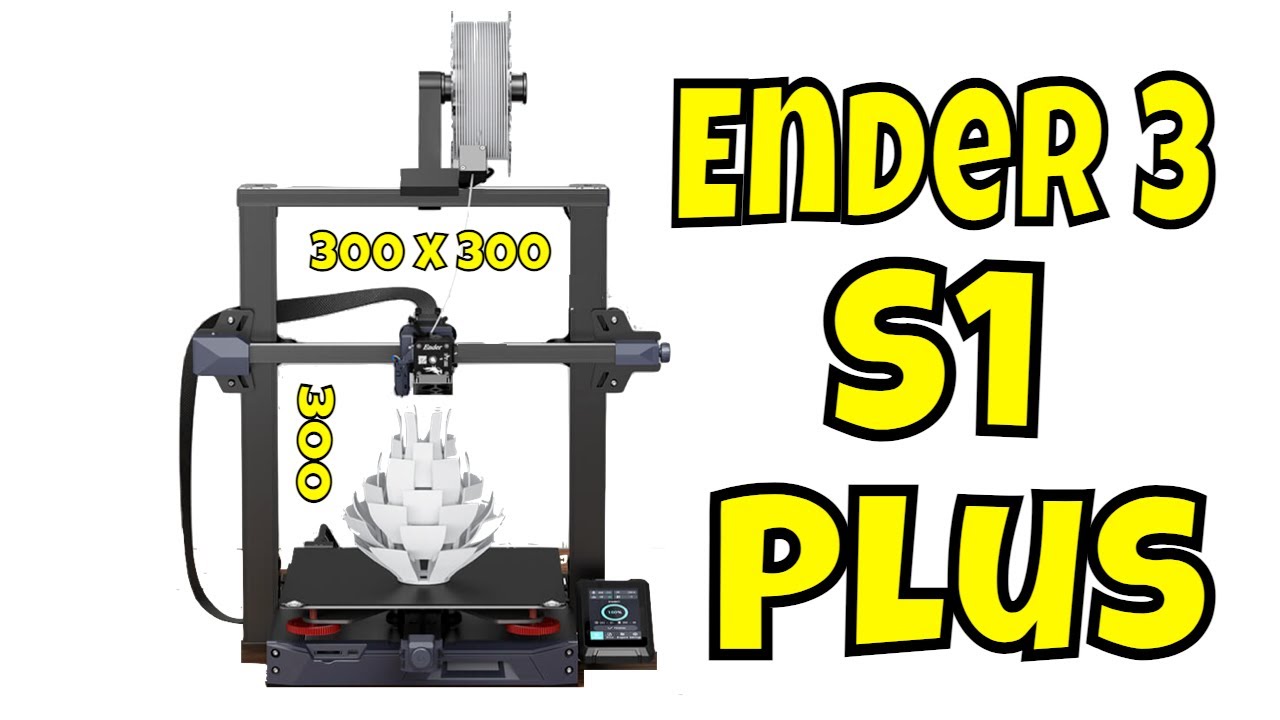 beneden rollen verlangen Creality Ender 3 S1 Plus Large 3D Printer 300x300x300 - YouTube