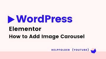 WordPress Elementor - How to Add Image Carousel in Post