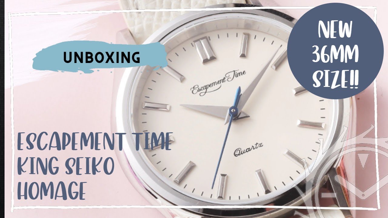 Escapement Time King Seiko Homage 36mm unboxing - YouTube