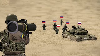 MASSACRE: Russian Modern T-90 Main Battle TANK first time in battle in Battle Ukraine Avdiivka PART2