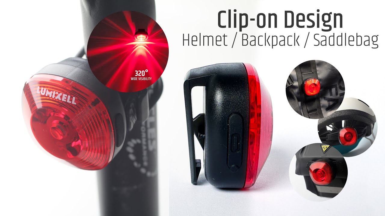 Blitz Compact Rechargeable Type-C Bike Light Set with Clip Design