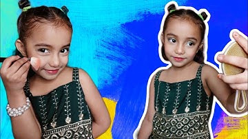 Makeup Tutorials | Makeup By 5 Year Old Siddhi | step by step full Makeup video in hindi