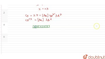 The number of unpaired electrons in the complex ion [CoF_(6)]^(3-) is | 12 | COORDINATION COMPOU...