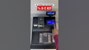 Using a % D/C Key | HK Systems Cash Register Tutorials