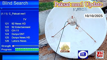 Paksat mm1 new update | How to tune and add new channels to dish receiver #paksatmm1