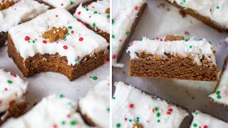 Chewy Gingerbread Cookie Bars | SweetTreats