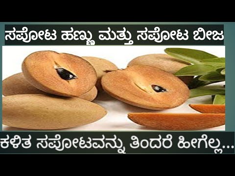 ಚರ್ಮಕ್ಕೆ & ಕೂದಲಿಗೆ ಸಪೋಟ ಮತ್ತು ಸಪೋಟ ಬೀಜದ ಎಣ್ಣೆ | Chikoo fruit and Chikoo Seed oil for Hair & Skin