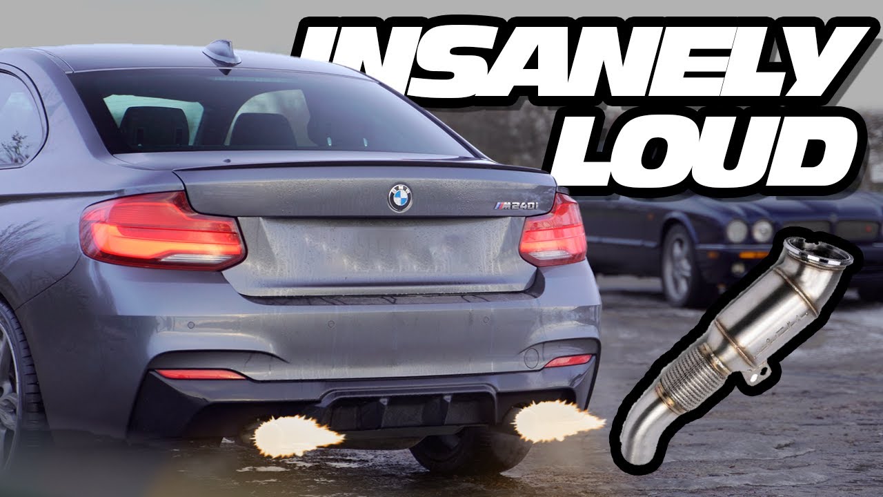 FITTING DECAT DOWNPIPE TO 480BHP M240i! FLOOR SHAKING BANGS YouTube