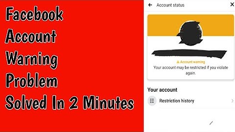 Facebook Account Warning Problem Solved In 2 Minutes | Facebook Account Warning