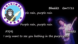 Prince - Purple Rain - Chords Lyrics