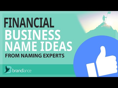 Best Financial Business Name Ideas | Suggestions From Naming Experts | Brand Names Generator