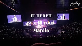 I take fanchants very seriously | IU HEREH World Tour in Manila