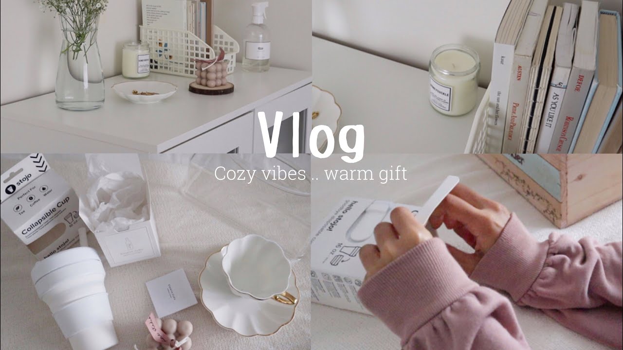 ☔️Unboxing a gift 。 يوم ممطر 。 ركن جديد في الغرفة 。 وصفة هوت تشوكلت