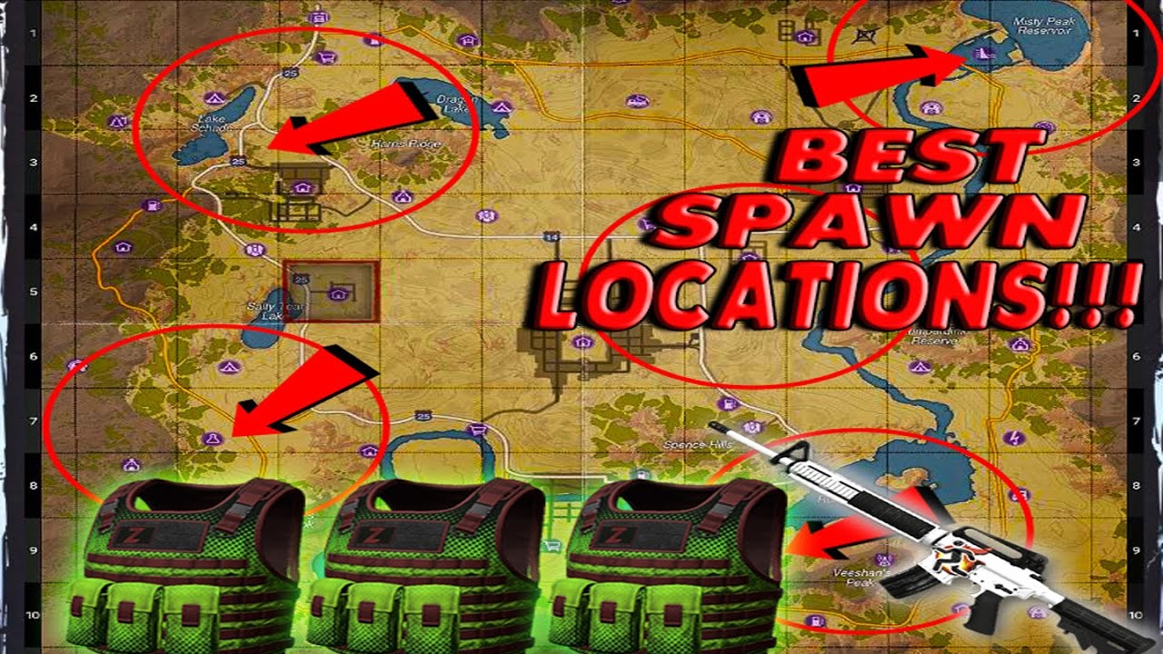 H1Z1 BEST SPAWN LOCATIONS (BEST PLACES TO GET LOOT AND KILLS)