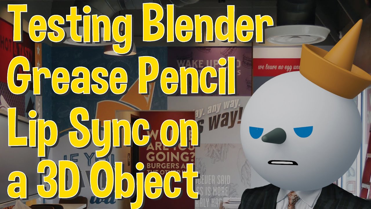 Testing Blender Grease Pencil Lip Sync on a 3D Object #blender # ...