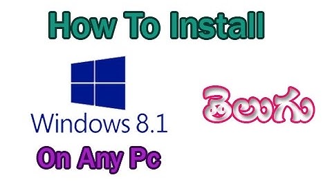 (Telugu) How To Install Windows 8.1 On Any Pc