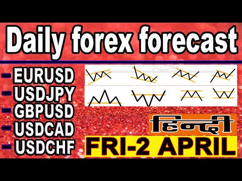 ( 2 APRIL ) daily forex forecast | EURUSD | USDJPY | GPBUSD | USDCAD | USDCHF | forex | Hindi |