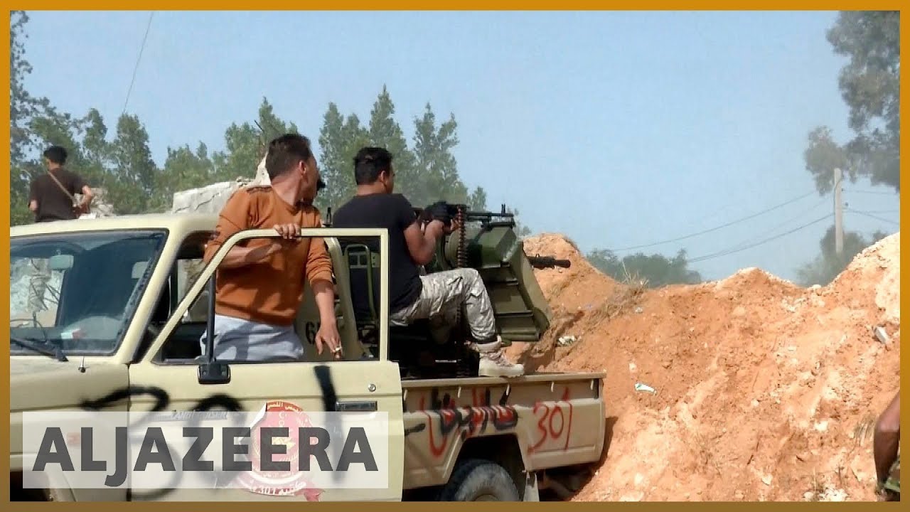 aljazeera english logo 🇱🇾 Heavy clashes near Libya's Tripoli amid 'new phase of attack' | Al Jazeera English