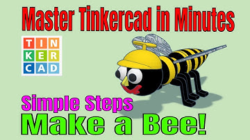 Create a Tinkercad Bee in Minutes Inverse hole gradient tips too!