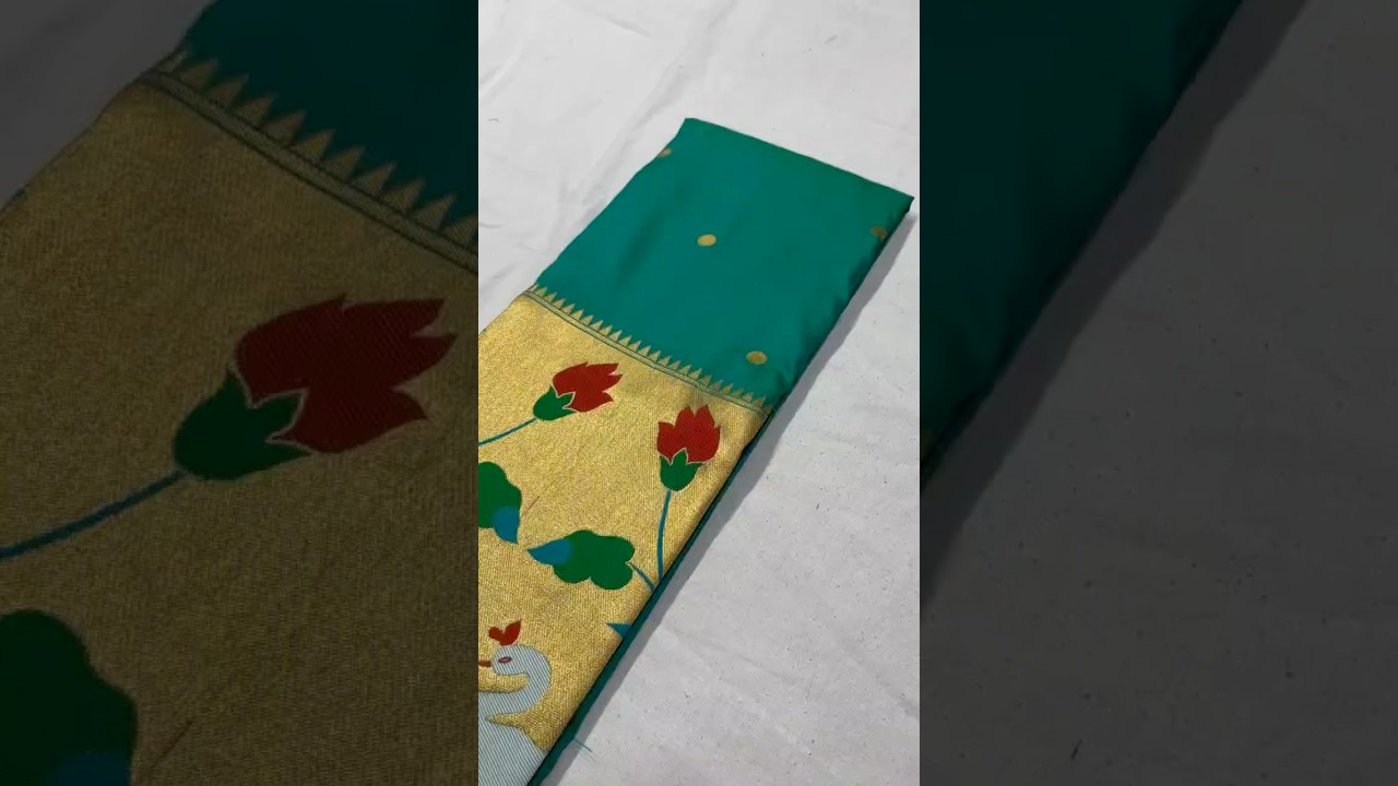 Half-Half Unique Paithani Silk Saree