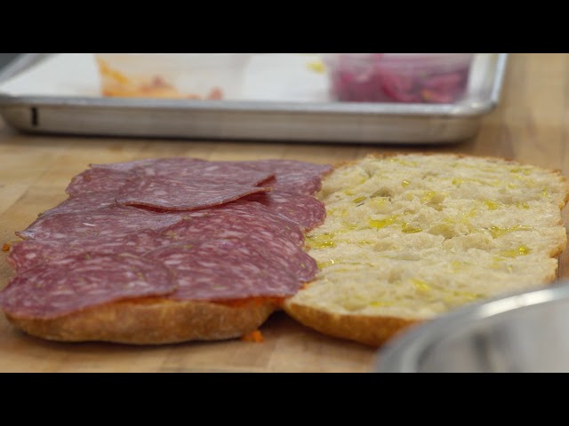 PRAGER BROTHERS SALAMI SANDWICH class=