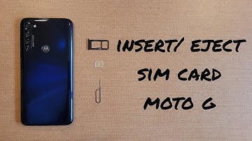 How to Install and Eject the SIM Card on a Motorola Moto G Stylus
