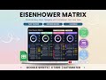 Eisenhower Matrix Dark Mode Google Sheets Tutorial | Boost Productivity &amp; Prioritize Tasks