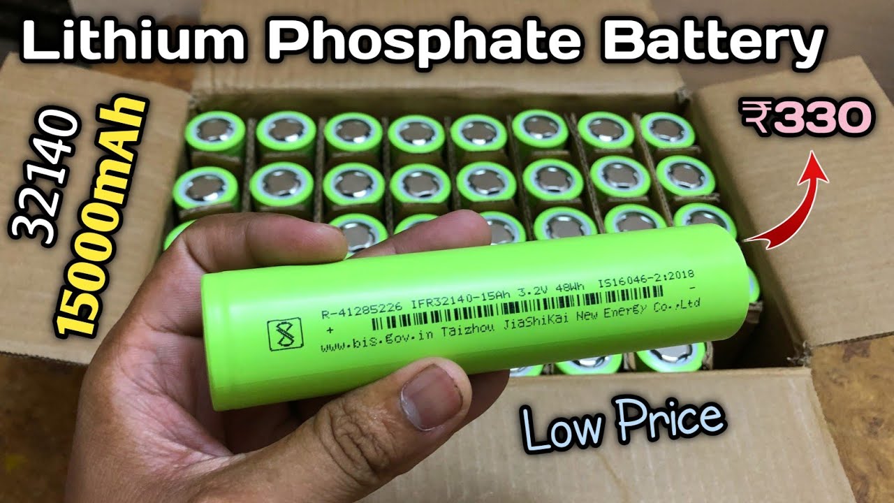 32140 15000mAh Lithium Phosphate Battery Very Low Price // How To Make Lithium Battery Pack