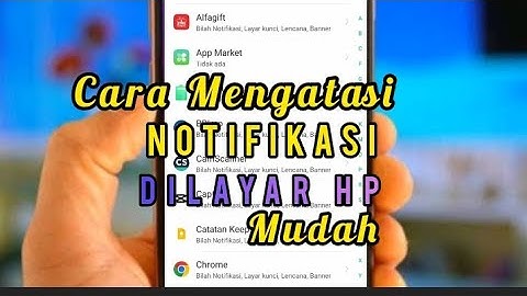 Cara Menghilangkan NOTIFIKASI yang Muncul DiATAS layar Hp l Cara Atasi Notifikasi di Hp Oppo Xiomi